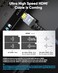 Highwings 8K Long HDMI Cable 20FT/6M 48Gbps, 2. 1 High Speed HDMI 8K60Hz 4K120Hz 144Hz eARC HDR HDCP 2. 2 2. 3 Compatible for Gaming, PS5 and Monitor.