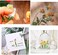 pengxiaomei 80 Pieces Natural Flower Stickers for Scrapbooking, Self-Adhesive Scrapbooking Stickers Supplies Journal stocking stuffers for Adult Card Making Letters DIY (Style A.