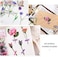 pengxiaomei 80 Pieces Natural Flower Stickers for Scrapbooking, Self-Adhesive Scrapbooking Stickers Supplies Journal stocking stuffers for Adult Card Making Letters DIY (Style A.