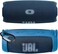 Comecase Silicone Case Cover for JBL Charge 5 Waterproof Portable Bluetooth Speaker, Travel Carrying Protective Gel Soft Skin, Waterproof Rubber Pouch with Shoulder Strap and Carabiner - Blue.