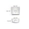 X AUTOHAUX Car Parking Brake Switch P Button Protective Covers Stickers Set for BMW X3 X4 X5 X6 2011-2017.