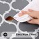 smiry Rectangle Tablecloth, Waterproof Vinyl Tablecloths with Flannel Backing for Rectangle Tables, Wipeable Spillproof Plastic Tablecloth for Dining, Camping, Indoor and Outdoor (60" x 84", Grey.