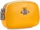 imeetu Women Leather Coin Purse, Small 2 Zippered Change Pouch Wallet(Yellow, A-Yellow, Small, Bee Style.