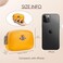imeetu Women Leather Coin Purse, Small 2 Zippered Change Pouch Wallet(Yellow, A-Yellow, Small, Bee Style.
