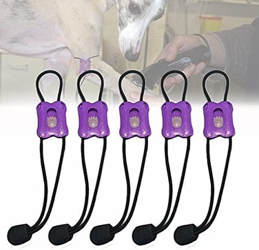 MESINURS Pet Tournique - Quick Release First Aid for Dog Canine Cats Animal, 5 pcs (Purple.