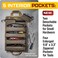 The Ryker Bag Tool Organizers - Small Tool Bag W/Detachable Pouches, Heavy Duty Roll Up Tool Bag Organizer : 6 Tool Pouches - Gifts for Dad Tool Roll Organizer For Mechanic, ElectricianHobbyist.