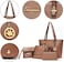 Soperwillton Handtasche f&uuml;r Damen, Geldb&ouml;rse, Tragetasche, Schultertaschen, Tragegriff oben, 5-teiliges Geldb&ouml;rsen-Set.