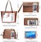 Soperwillton Handtasche f&uuml;r Damen, Geldb&ouml;rse, Tragetasche, Schultertaschen, Tragegriff oben, 5-teiliges Geldb&ouml;rsen-Set.