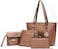 Soperwillton Handtasche f&uuml;r Damen, Geldb&ouml;rse, Tragetasche, Schultertaschen, Tragegriff oben, 5-teiliges Geldb&ouml;rsen-Set.