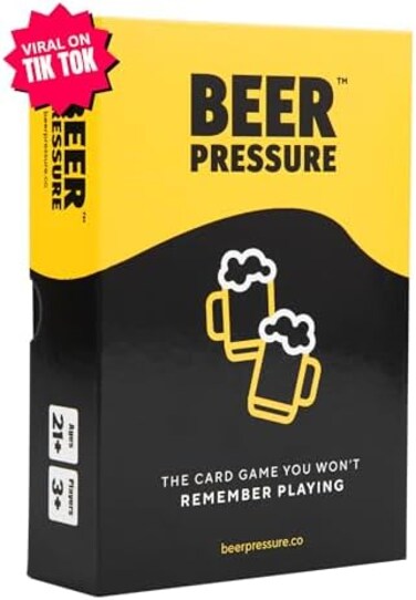Beer Pressure - Drinking Card Game for Parties, Pregames, and Game Nights. The Perfect Party Gift.
