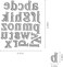 Hying Metal Capital 26 Alphabet Cutting Dies, Lowercase 26 Letters Alphabet Die Cuts for Card Making Stencil Embossing Tool Scrapbooking DIY Etched Craft Dies.