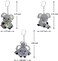 Mirabuy Koala Keychains - 24 Pieces.
