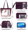 Soperwillton Handtasche f&uuml;r Damen, Geldb&ouml;rse, Tragetasche, Schultertaschen, Tragegriff oben, 5-teiliges Geldb&ouml;rsen-Set.