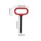 Bonsicoky 2Pcs Tractor Towing Hitch Pin and Clip, 5/8 x 6 Inch Trailer Gate Pin for Towing Tractor, RV, Truck, Boat, Car - Red Handle.