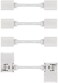 موصل تمديد Litcessory Cut-End to Cut-End لشريط إضاءة Philips Hue Plus (50 مم، 4 قطع، أبيض - Micro 6-PIN V4).