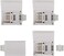 موصل Litcessory ذو 6 دبابيس إلى طرف مقطوع لشريط إضاءة Philips Hue Plus (عبوة من 4 قطع، أبيض - Micro 6-PIN V4).