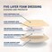 EVERLIT Silicone Foam Dressing with Gentle Adhesive BorderSterile, Highly Absorbent, Waterproof Hydrocellular Foam BandagesAdvanced Wound Care for Bed Sores, Pressure Ulcers (4" x 4"10 Pack.