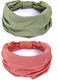 GILI Wide Headbands for Women Boho Knotted African Yoga Running Sports Workout Head Wraps.