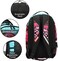 UNIKER Teens Graffiti Backpack for School,Casual Daypack with USB Charging Port,Designer Laptop Backpack for Laptop 15. 6 Inch,High School Backpack Pink.