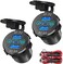 Qidoe 2 Pack 12V USB C Outlet: 56W Aluminum Socket 12V USB Outlet 20W PD3. 0 USB-C and Dual QC3. 0 Ports with Touch Switch DIY USB Car Charger Socket Waterproof for Car Boat RV Motorcycle Truck Golf e