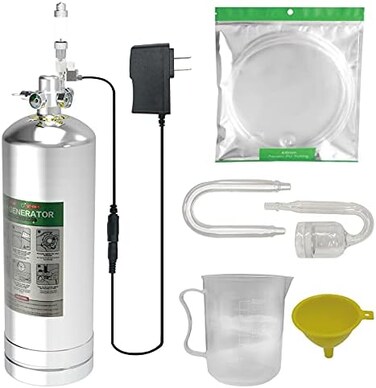MagTool 4L Aquarium CO2 Generator System Carbon Dioxide Reactor Kit with Regulator and Needle Valve (4L with Solenoid.