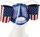 قبعة HandinHandCreations USA، زيّ أمريكي بالكامل، حامل مشروبات مع ماصة، زيّ تنكري.