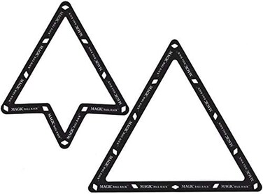 BONRI The Original Magic Billiard Ball Rack Combo 8 and 9-10 Ball Duo-Pack, Black.