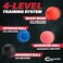 Champs MMA Boxing Reflex Balls Set of 4 &ndash; Boxing Ball MMA Gear of with Varying Weights with Adjustable Headband and 4 Spare Strings to Improve Speed and Hand-Eye Coordination for Men, Kids Boxing Equi