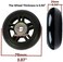 ORO 1 Pair Luggage Wheels Replacement 7824mm Case Wheels with 8mm(0. 31"Bearings Wheels for Suitcase and Inline Outdoor Skate and Caster Board (78mm.