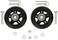 ORO 1 Pair Luggage Wheels Replacement 7824mm Case Wheels with 8mm(0. 31"Bearings Wheels for Suitcase and Inline Outdoor Skate and Caster Board (78mm.