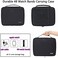 PACMAXI 48 Watch Bands Storage Bag, Watch Band Carrying Case Fits for the Most Sizes of Watch Bands, Organizer for Watch Bands Holds 48 Pieces,Bag Only (Black.