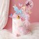 Newmemo 12pcs Gradient Sequins Cake Toppers, Rose Gold Confetti Balloon Cake Supplies, Glitter Cupcake Toppers Picks, Butterfly Decorations for Birthday Wedding Fairy Party.