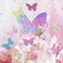 Newmemo 12pcs Gradient Sequins Cake Toppers, Rose Gold Confetti Balloon Cake Supplies, Glitter Cupcake Toppers Picks, Butterfly Decorations for Birthday Wedding Fairy Party.