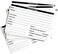 RXBC2011 Customer Profile Card Client Profile Cards for Businesses and Stores (6 x 4 Inches, White, Pack of 100.