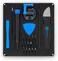 iFixit Essential Electronics Toolkit, Basic tool-set with 16 precision bits (4 mm, magnetic screwdriveropening tools for electronic devices.