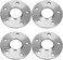 فواصل عجلات IRONTEK بسماكة 12 مم وقطر محور 64.1 مم، تناسب مقاس 5x4.5 (5x114.3 مم)، لهوندا أكورد 98-18، وهوندا سيفيك 06-15، وهوندا CR-V 97-18، وأكيورا ILX 13-18 وRDX 07-18، 4 قطع.