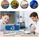 Jiusion 2K HD 2560x1440P USB Digital Microscope for Android Cellphone and Tablet Windows Mac Linux, 40X to 1000X Magnification Endoscope Handheld Mini Magnifier Camera for Coin Facial Skin Scalp.