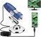 Jiusion 2K HD 2560x1440P USB Digital Microscope for Android Cellphone and Tablet Windows Mac Linux, 40X to 1000X Magnification Endoscope Handheld Mini Magnifier Camera for Coin Facial Skin Scalp.