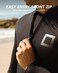 Surf Squared Mens Wetsuit Top Jacket 2mm or 3mmNeoprene Long Sleeve Shirt w/Extended Back Flap for More WarmthComfortDurable YKK Locking Front ZipperSurfing, Aerobics,All Watersports.