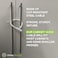 Urban August Child-Proof Refrigerator Lock for KidsAdults - Lock for French Door Fridge and Cabinet (Regular, White - 2 Pack.