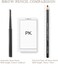 LSxia Waterproof Eye-Brows Pen-cil Set, Pull Cord Peel-off Eyebrow Pencil Microblading Eyebrow Pen Supplies Kit, White Eye-Liner Pencil and Eyebrows Tool Tattoo Makeup For Marking (51 Black.