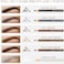 LSxia Waterproof Eye-Brow Pen-cil Set, Pull Cord Peel-off Eyebrow Pencil Microblading Pen Supplies Kit, White Eye-Liner Pencil and Eyebrows Tool Tattoo Makeup For Marking (51 Dark Brown.