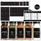 SAVVY &amp; SORTED Black Spice Labels for Spice Jars - 148 Minimalist Spice Jar Labels for Spice Containers - Spice Labels Stickers Preprinted - Spice Organizing Labels Herb Seasoning Kitchen Pantry Label