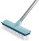 BOOMJOY Floor Scrub Brush with Long Handle -50" Stiff Brush, 2 in 1 Scrape and Brush,Tub and Tile Brush for Cleaning Bathroom, Patio, Kitchen, Wall and Deck.