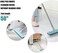 BOOMJOY Floor Scrub Brush with Long Handle -50" Stiff Brush, 2 in 1 Scrape and Brush,Tub and Tile Brush for Cleaning Bathroom, Patio, Kitchen, Wall and Deck.