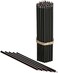 Danilovo Pure Beeswax Candles - No-Drip, Smoke-Less, Tall, Thin Taper Candles &ndash; Decorative Candles for Church Prayer, Decor or Birthday Candles &ndash; Honey Scented Candles &ndash; 6. 4&rdquo;x0. 22&rdquo; (Black, 50pcs.