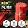 Danilovo Pure Beeswax Candles - No-Drip, Smoke-Less, Tall, Thin Taper Candles &ndash; Decorative Candles for Church Prayer, Decor or Birthday Candles &ndash; Honey Scented Candles &ndash; 6. 4&rdquo;x0. 22&rdquo; (Red, 50pcs.