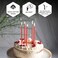 Danilovo Pure Beeswax Candles - No-Drip, Smoke-Less, Tall, Thin Taper Candles &ndash; Decorative Candles for Church Prayer, Decor or Birthday Candles &ndash; Honey Scented Candles &ndash; 6. 4&rdquo;x0. 22&rdquo; (Red, 50pcs.