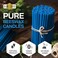 Danilovo Pure Beeswax Candles - No-Drip, Smoke-Less, Tall, Thin Taper Candles &ndash; Decorative Candles for Church Prayer, Decor or Birthday Candles &ndash; Honey Scented Candles &ndash; 6. 4&rdquo;x0. 22&rdquo; (Blue, 50pcs.