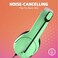 PDP Gaming LVL40 Stereo Headset with Mic for Nintendo Switch - PC, iPad, Mac, Laptop Compatible - Noise Cancelling Microphone, Lightweight, Soft Comfort On Ear Headphones, 3. 5 mm Jack - Blue and gree